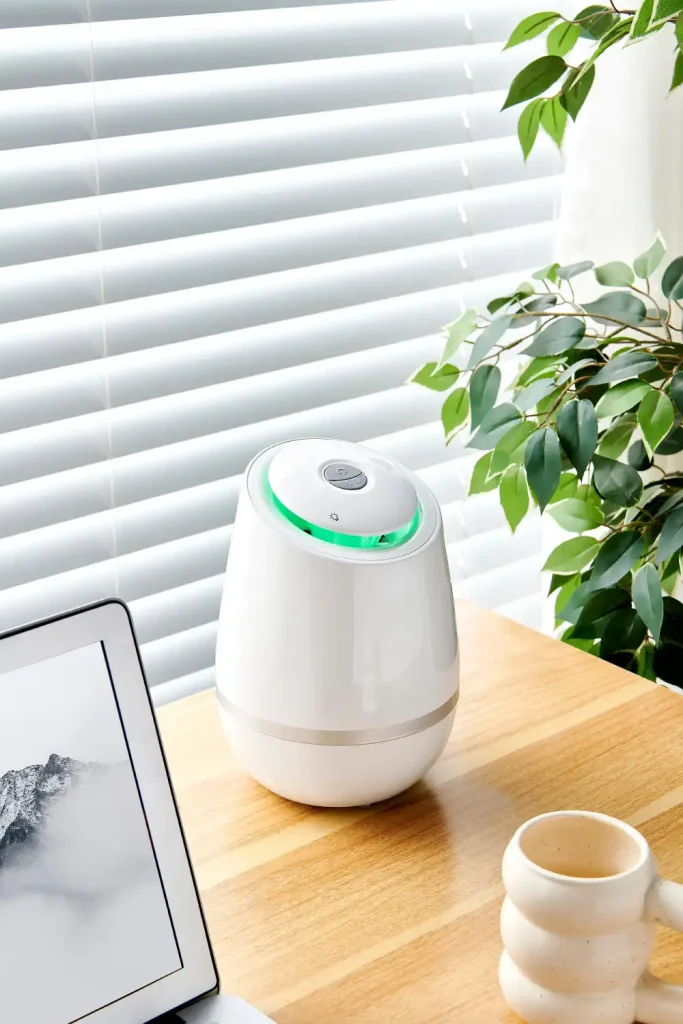 dual-mode air purifier with night light