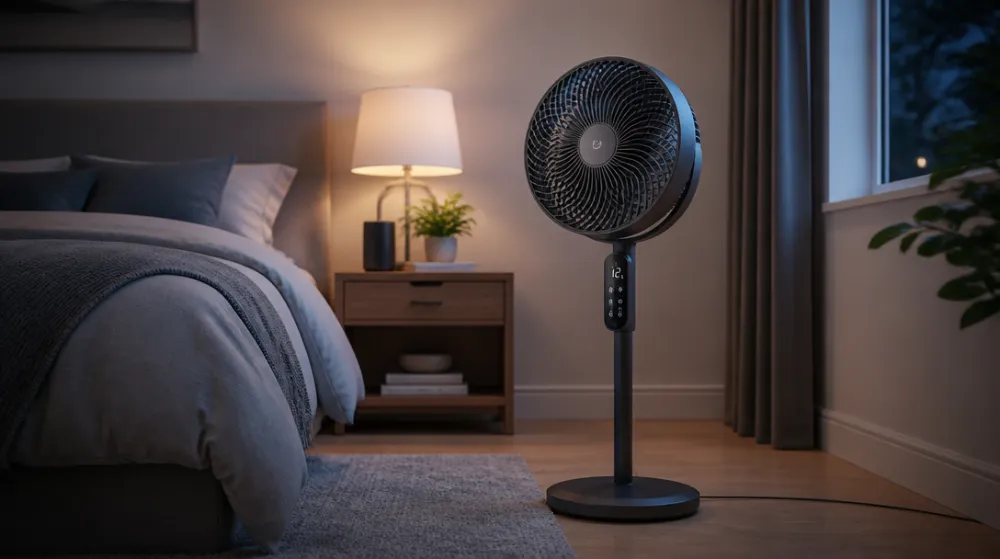 bedroom-quiet-smart-floor-fan
